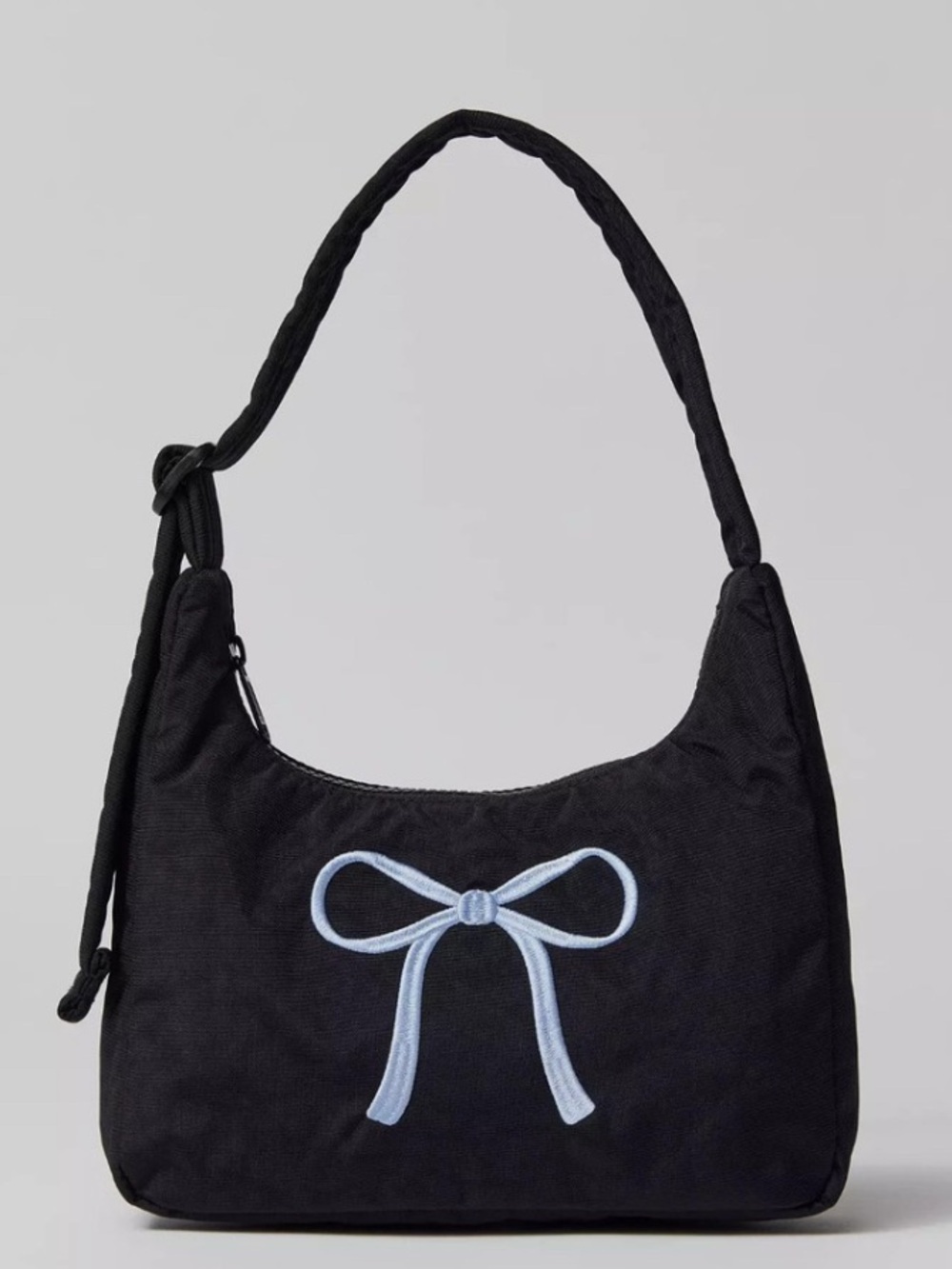 NWT BAGGU UO Exclusive Embroidered Bow Mini Nylon Shoulder Bag